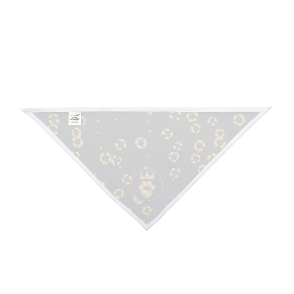 Sir Woof & Lady Purr Gold Leopard Luxury Pet Bandana - Black & Gold Designer Dog & Cat Scarf