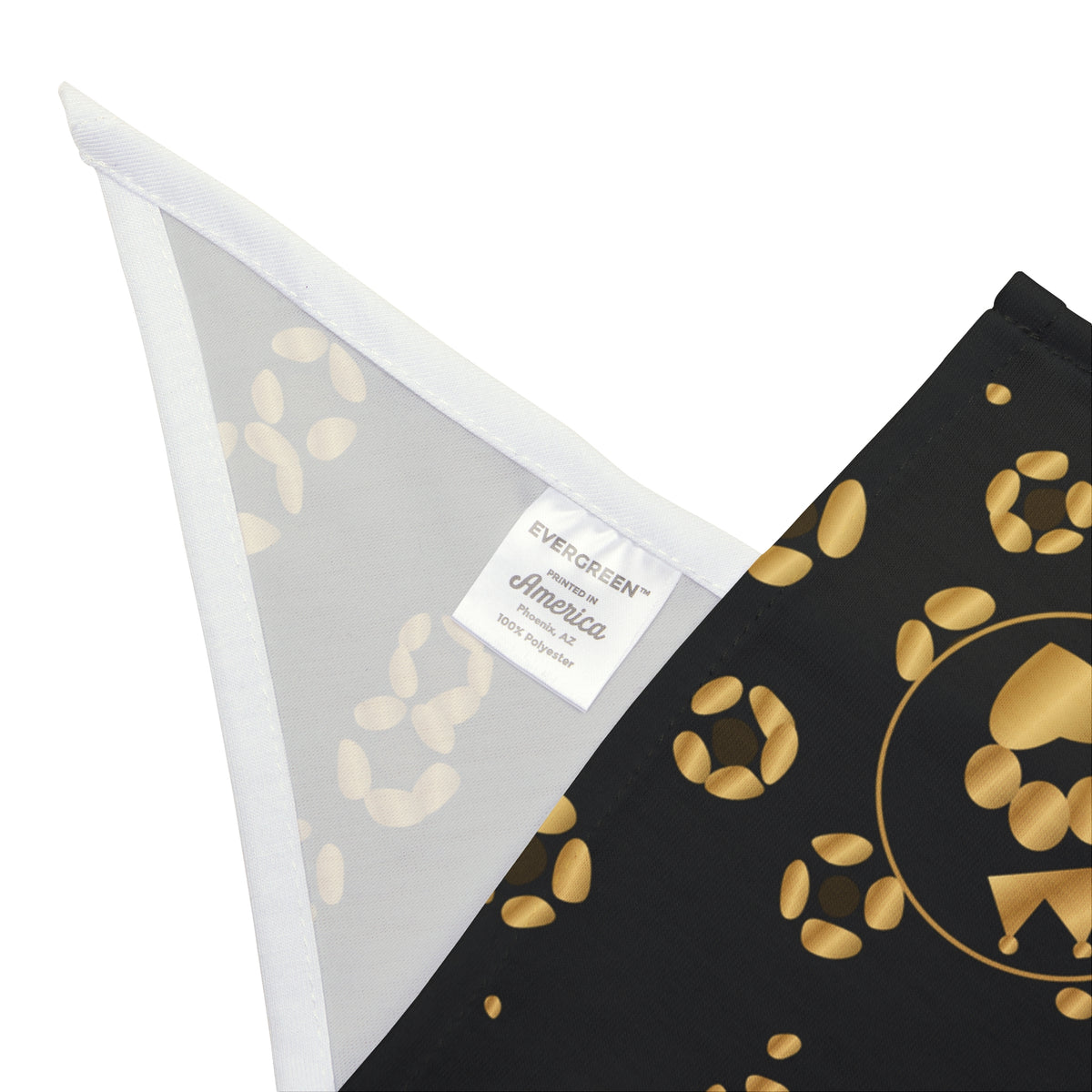 Sir Woof & Lady Purr Gold Leopard Luxury Pet Bandana - Black & Gold Designer Dog & Cat Scarf