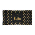 Personalized Dog Towel with Name, Sir Woof and Lady Purr Luxury Black and Gold Pet Bath Towel, Absorbent Dog Drying Towel, Dog Gift