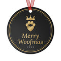 Sir Woof and Lady Purr Merry Woofmas Ornament 2026, Luxury Black and Gold Dog Christmas Ornament, Pet Lover Gift