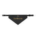 Sir Woof & Lady Purr "His Royal Barkness" Clip-on Dog Bandana - Black & Gold Luxury Collar Scarf